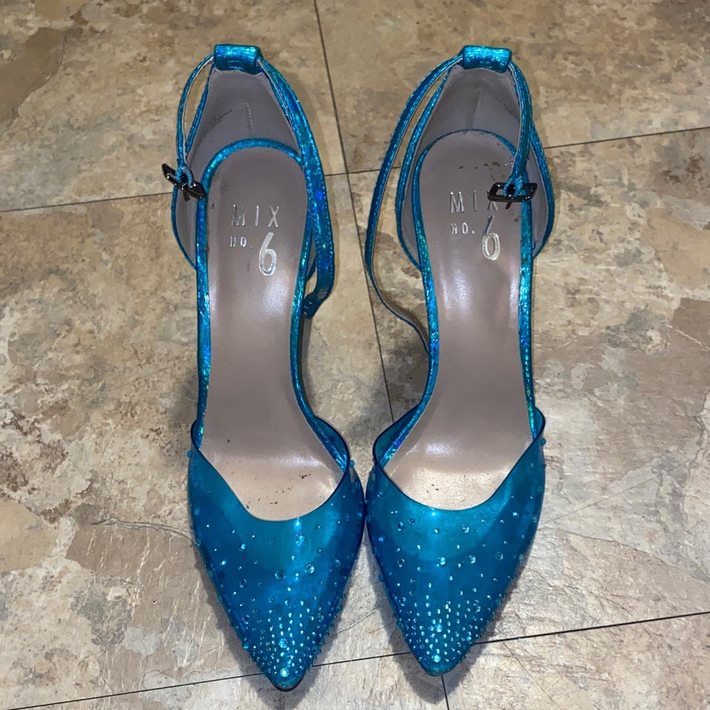 Mix No. 6 Shimmering Teal Heels